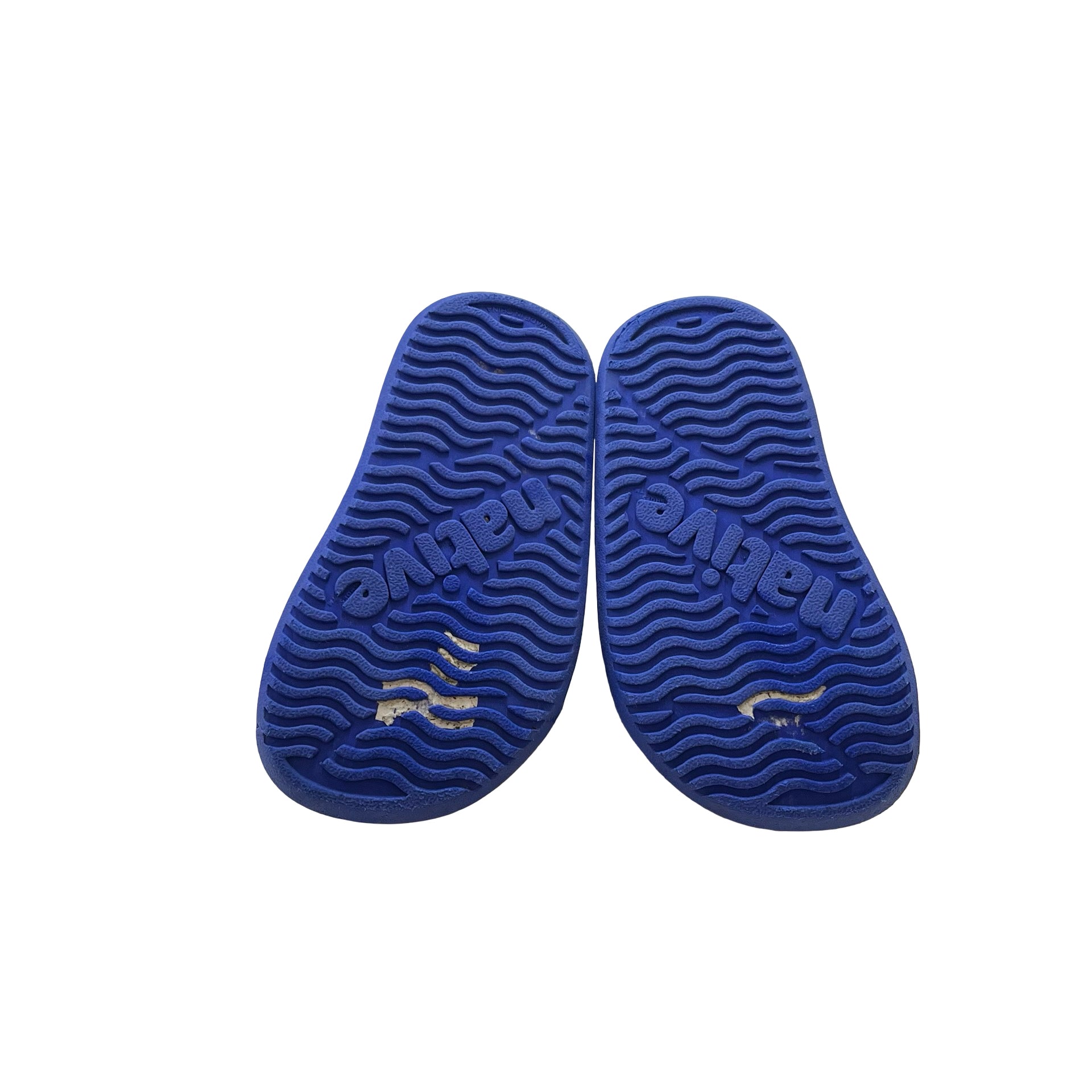 Native Blue, Red, Lime Velcro Sandals - Size 5 Estimated