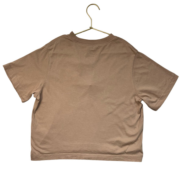 Nike Tan Needlepoint Logo T-Shirt - Size L 10-12