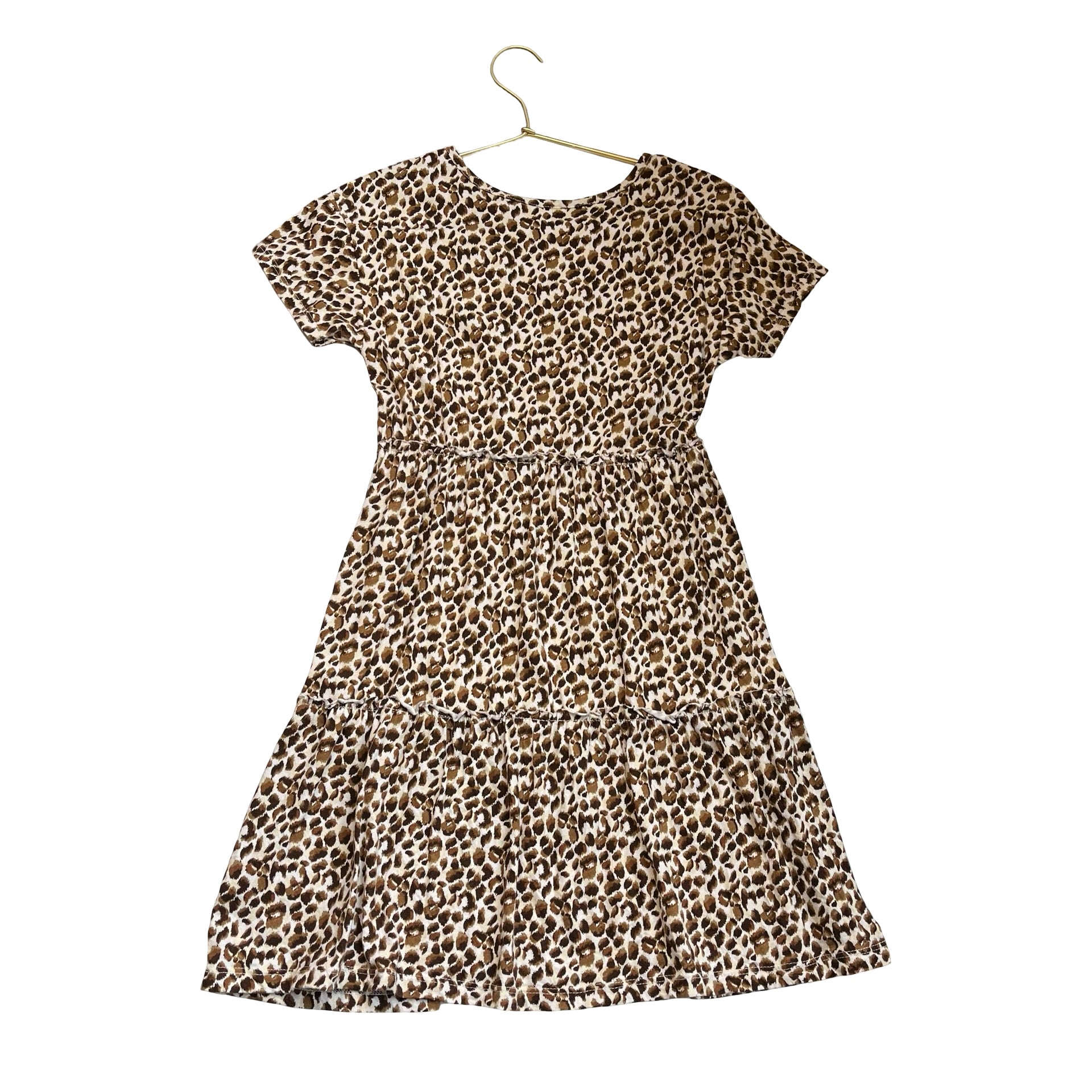 Old Navy Tan Leopard Print Dress - Size L 10-12