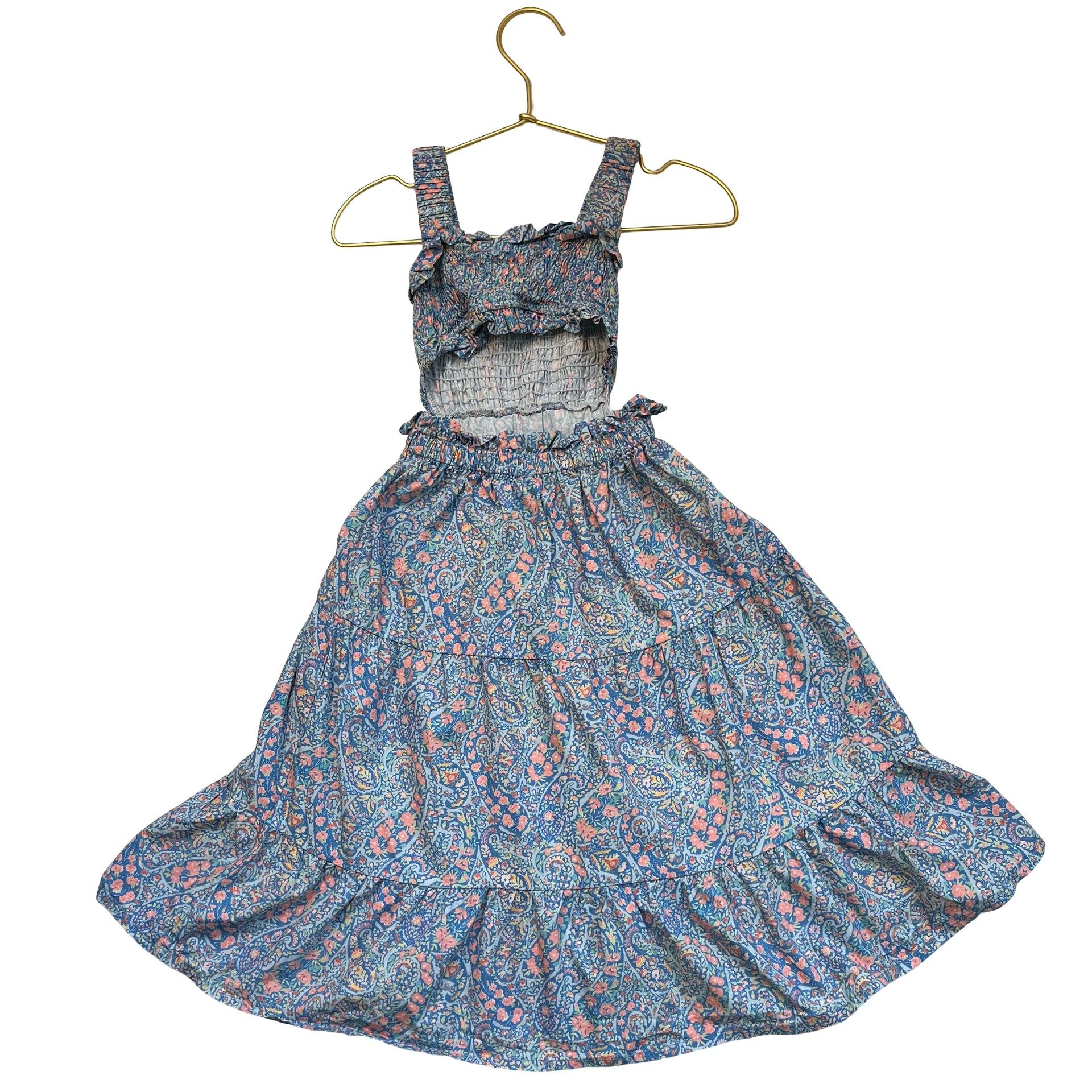 The New Society Blue Floral Dress - Size 3Y