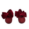 H&M Red Glitter Velvet Shoes - Size 16/17 (2/3)