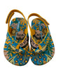 Mini Melissa Teal Floral Sandals - Size 6