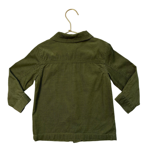 Cat & Jack Olive Green Corduroy Snap Shirt - Size 3T