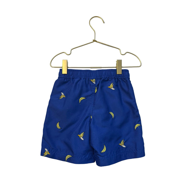 Hanna Andersson Blue Banana Patch Swim Shorts - Size 4