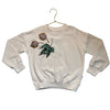 Molo Pale Pink & Sequin Leaf Sweatshirt - Size 6