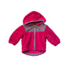 North Face Hot Pink & Gray Fleece Hooded Jacket - Size 0-3 Months