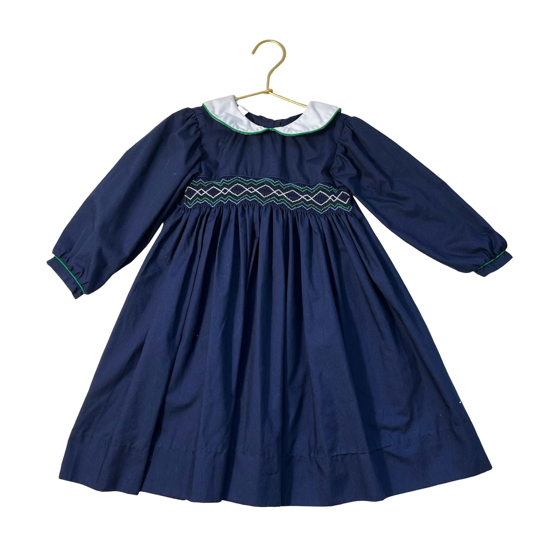Nantucket Kids Navy Smocked Dress - Size 4T