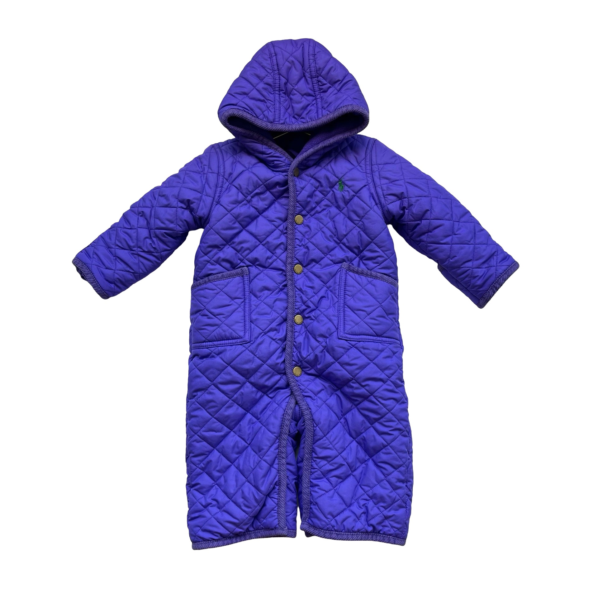 Ralph Lauren Purple Quilted Snowsuit - Size 9 Months