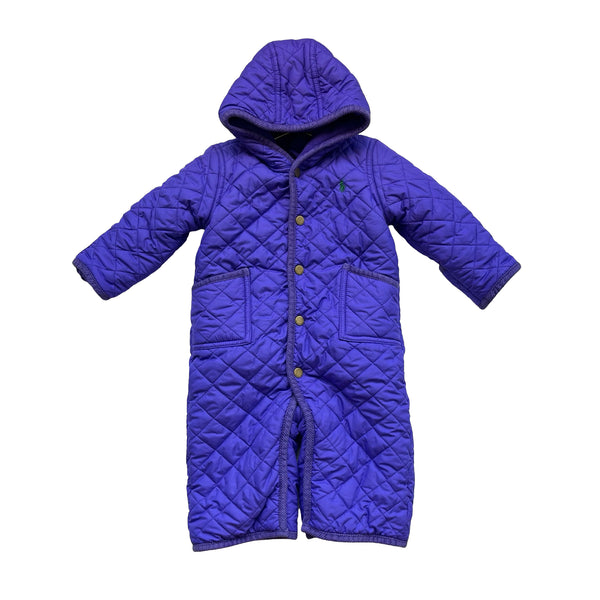 Ralph Lauren Purple Quilted Snowsuit - Size 9 Months