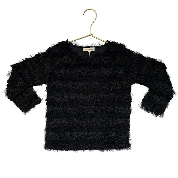 Appaman Black Eyelash Sweater - Size 4T