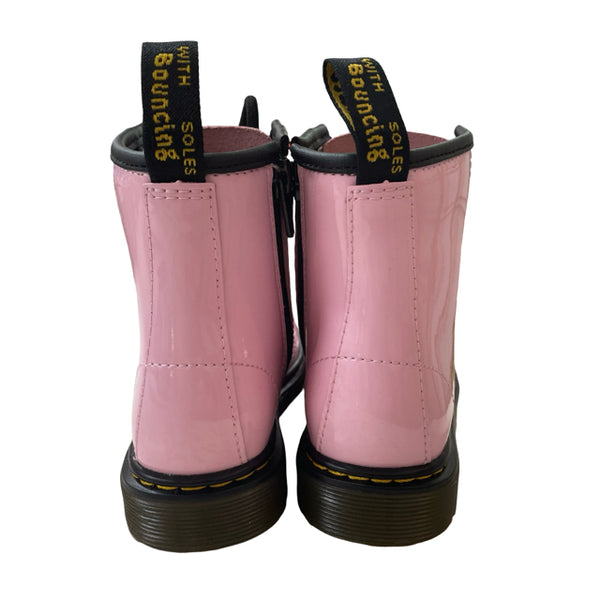 Dr. Martens Pink Patent Boots - Size 11