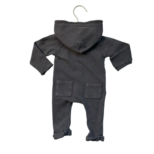 1 + in the family Gray Hooded One-Piece - Size 3 Mo