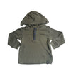 Lucky Brand Olive Green Hooded Waffle Henley Shirt - Size 24 Mo