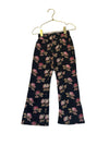 Gap Kids Black & Pink Floral Flare Sweatpants - Size S 6-7