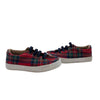Janie and Jack Red Tartan Plaid Sneakers - Size 8