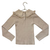 Louis Louise Ivory Metallic Ribbed Sweater - Size 8