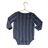 Kate Quinn Slate Blue Pattern Onesie Bodysuit - Size 18-24 Mo