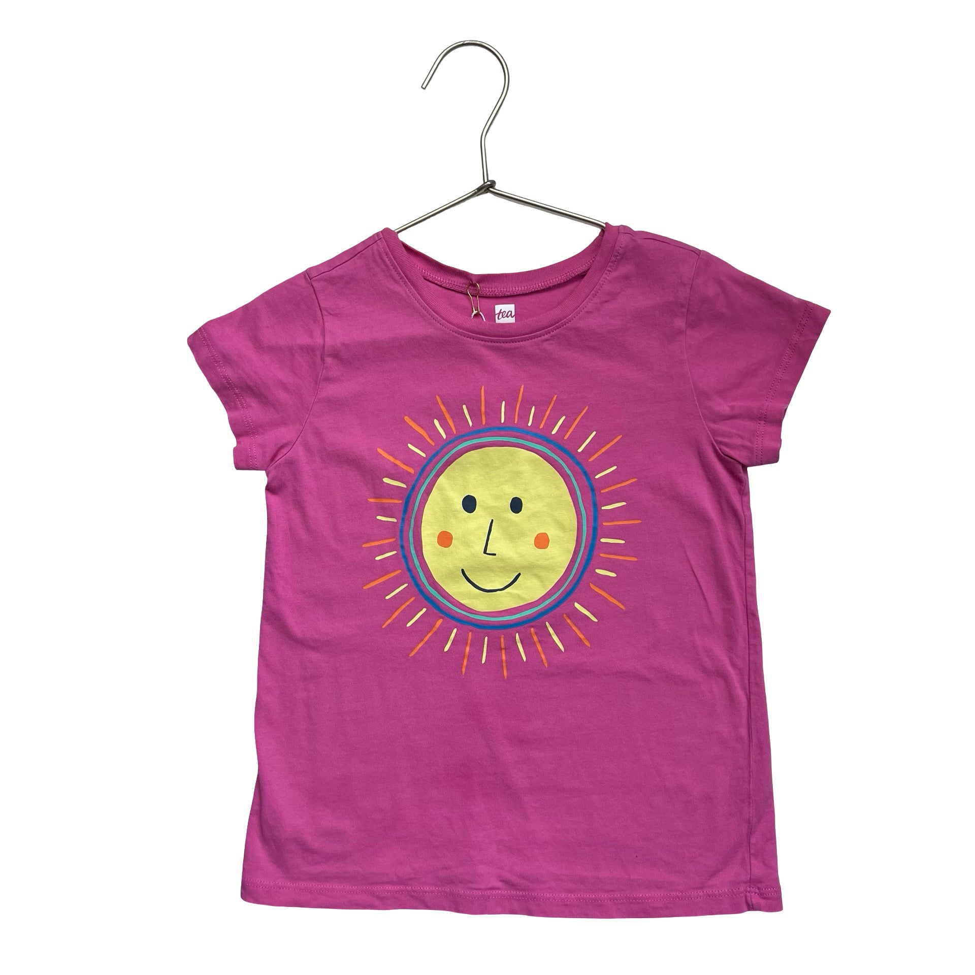 Tea Collection Pink Sun Graphic T-Shirt - Size 6