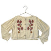 Louise Misha Ivory Embroidered Floral Blouse - Size 7Y