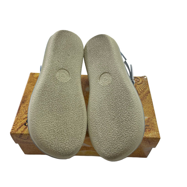 Sun San Swimmer White Leather Salt Water Sandals in Box - Size 12