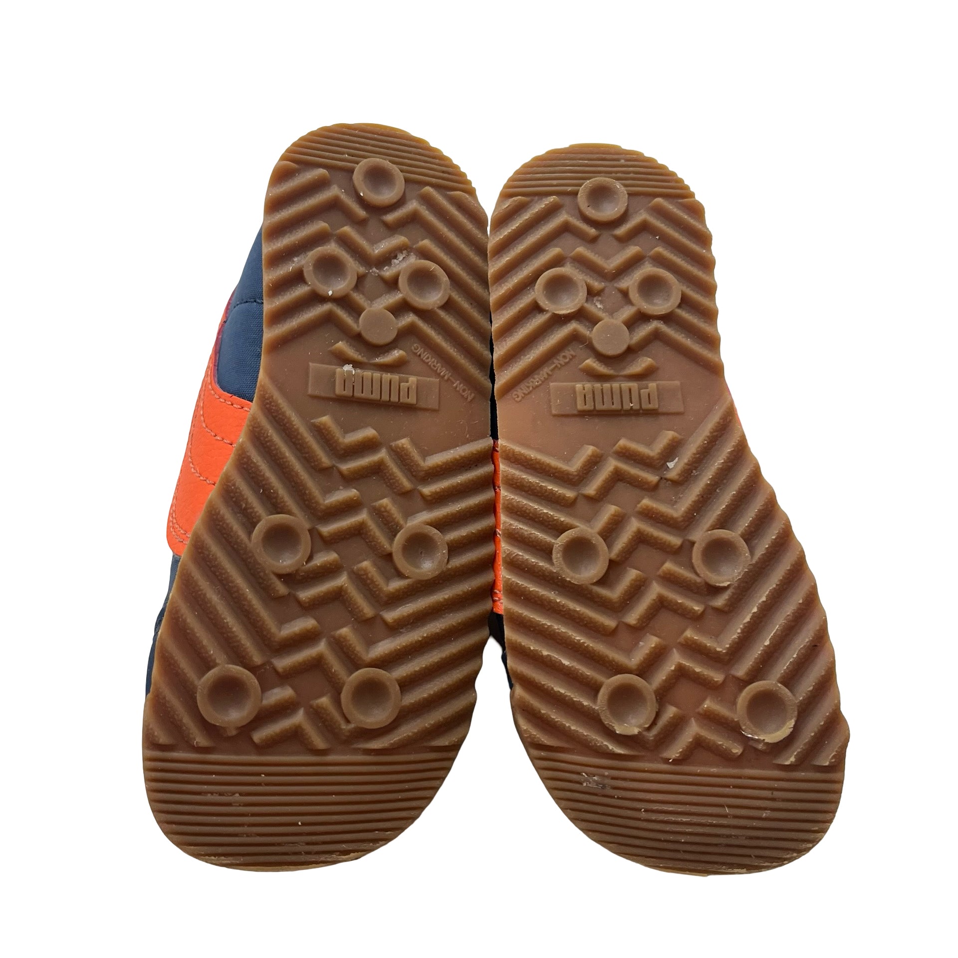Puma Roma Navy & Orange Sneakers - Size 6C