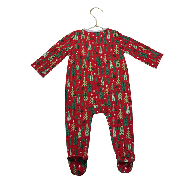 Mud Pie Red & Green Evergreen Tree One Piece with Tag - Size 3-6 Mo
