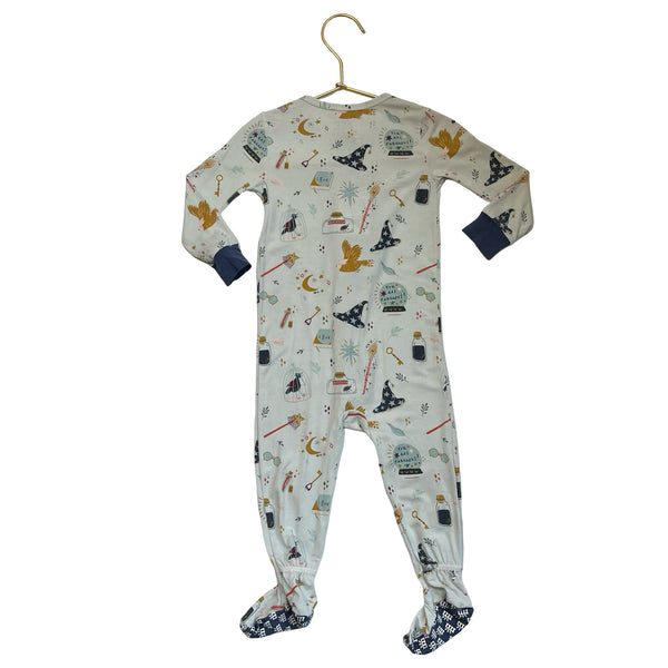 Magnetic Me Magic Print Footed PJs  - Size 9-12 Mo