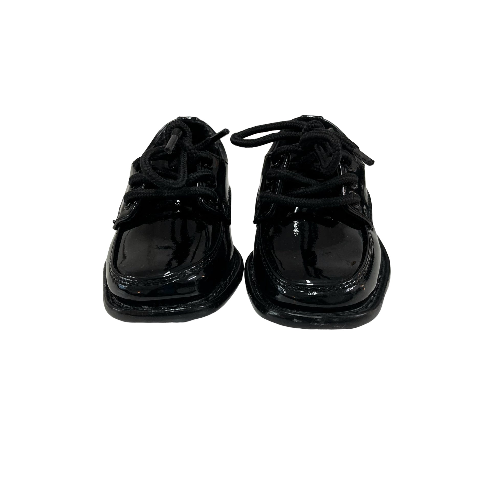 Tip Top Black Patent Tuxedo Shoes in Box - Size 5