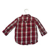 Hatley Red Plaid Reindeer Button Down - Size 3