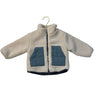 Zara Ivory Sherpa Jacket, Blue Pockets - Size 9-12 Mo