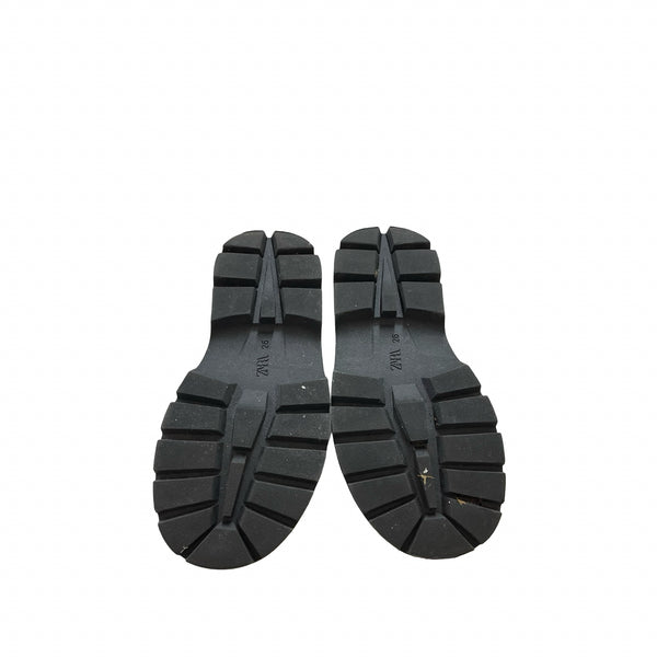 Zara Black Patent Loafers - Size 26 (9.5)