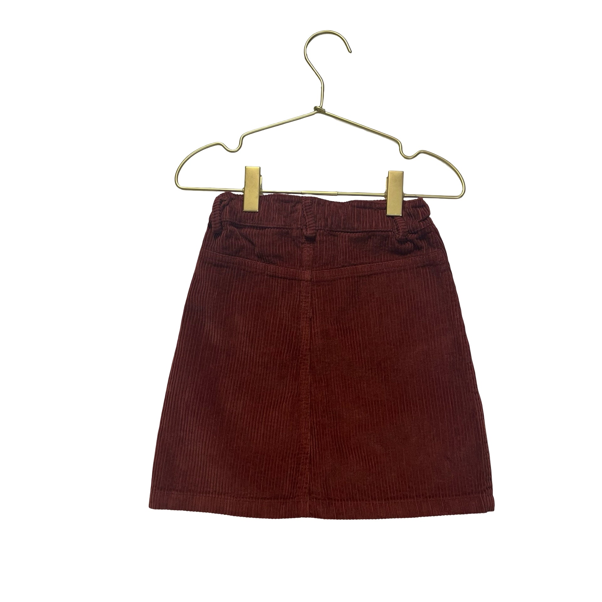 My Little Cozmo Rust Brown Corduroy Skirt - Size 3Y