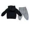 Nike Black & Gray Logo Joggers & Hoodie Set - Size12 Mo