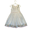 Stella McCartney Kids White Embroidered Butterfly Dress - Size 5
