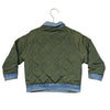 Zara Reversible Denim & Green Quilted Jacket - Size 2-3