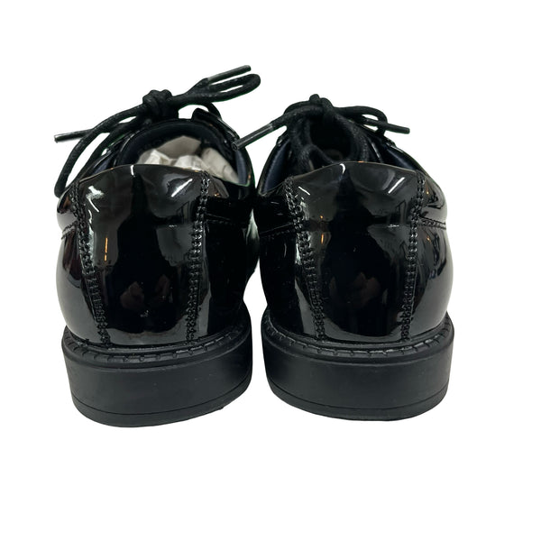 Bruno Marc Black Patent Tux Shoes - Size 1Y Big Kid