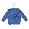 Ralph Lauren Blue Embroidered Logo Hooded Zip-Up - Size 9 Mo