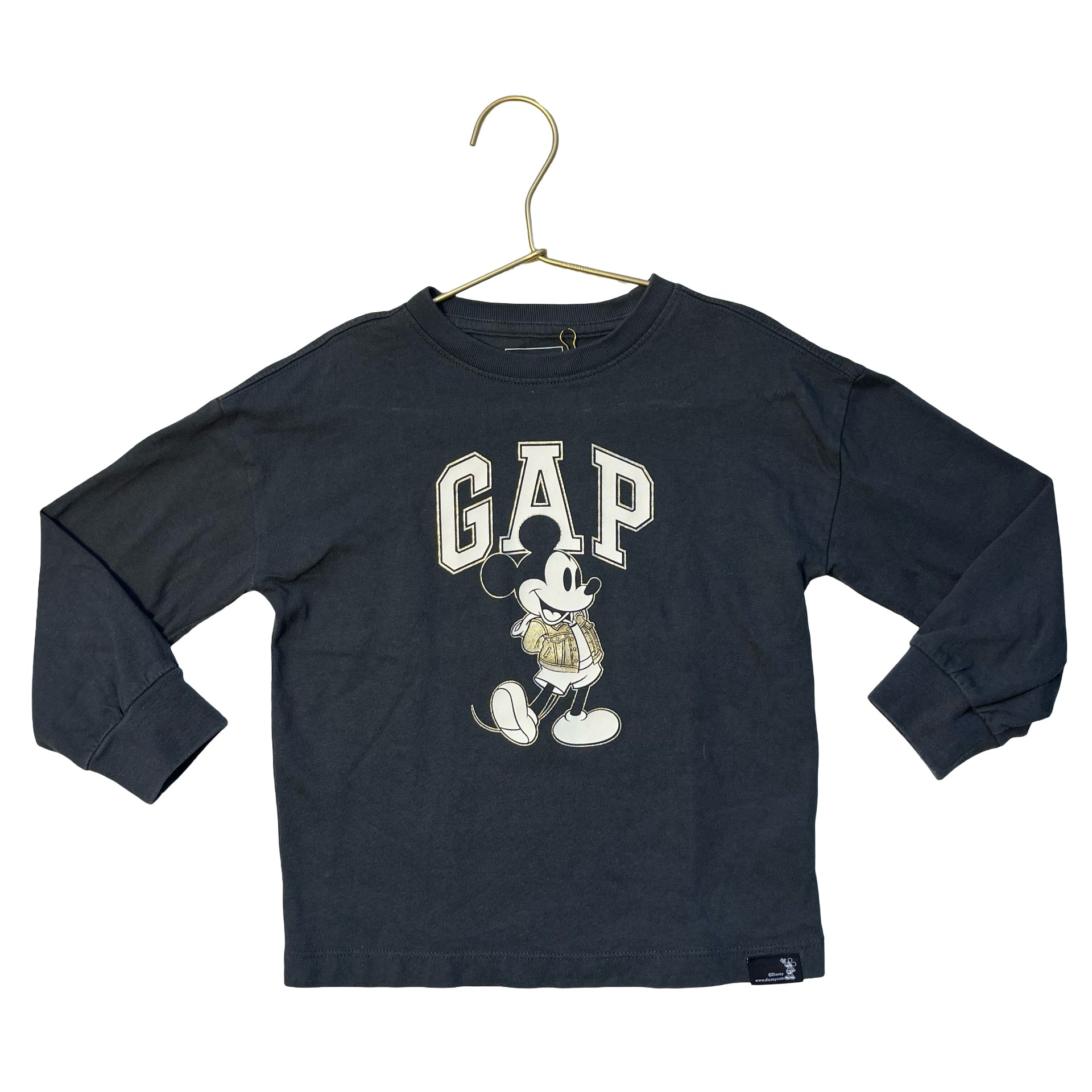 Gap x Disney Gray & Gold Mickey Mouse Shirt - Size 3