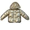 Baby Gap Shepa-Lined Gold Metallic Winter Jacket - Size 3