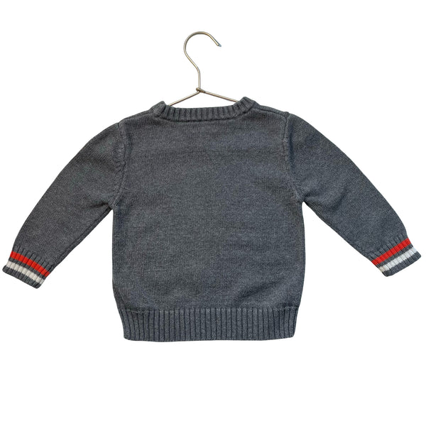 Cat & Jack Gray Cotton Rocket Sweater - Size 2T