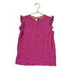 Mini Boden Pink Top, Colorful Trim - Size 8-9