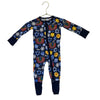 Little Sleepies Navy Hanukkah Print One-Piece PJs - Size 3-6 Mo