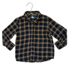 Old Navy Black, Brown, Gray Plaid Flannel Button Down Shirt - Size 5T