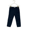 Mango Navy Cotton-Linen Pants - Size 2-3