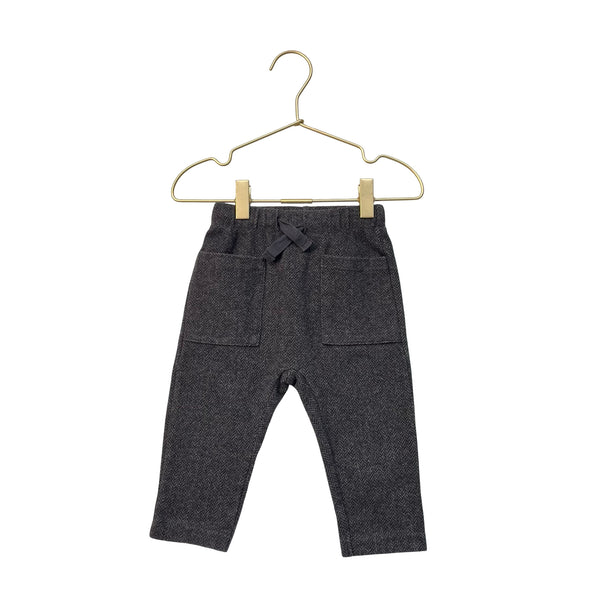 Zara Dark Gray Herringbone Flannel Pants - Size 12-18 Mo