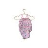 Target Pink & White Striped Kiwi Print Swim Suit - Size 6-9 Mo
