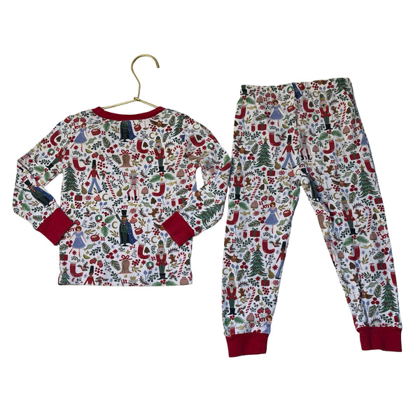 Pottery Barn Kids x Rifle Paper Co. Christmas Print 2 Piece PJS - Size 3T