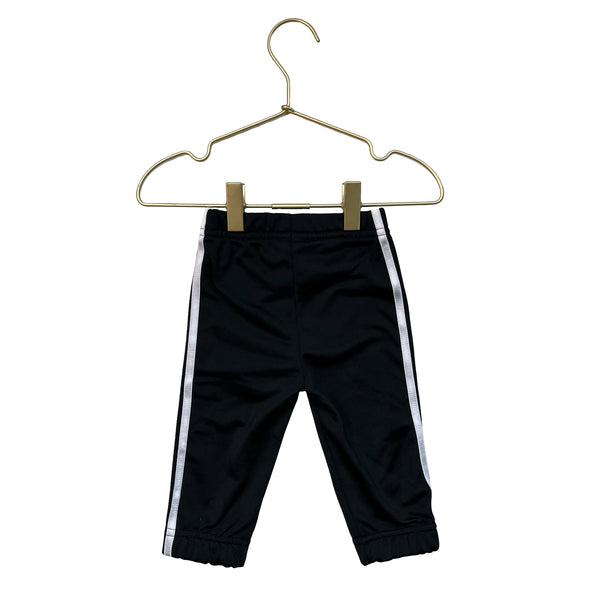 Adidas Black 3-Stripe Athletic Joggers - Size 6 Mo
