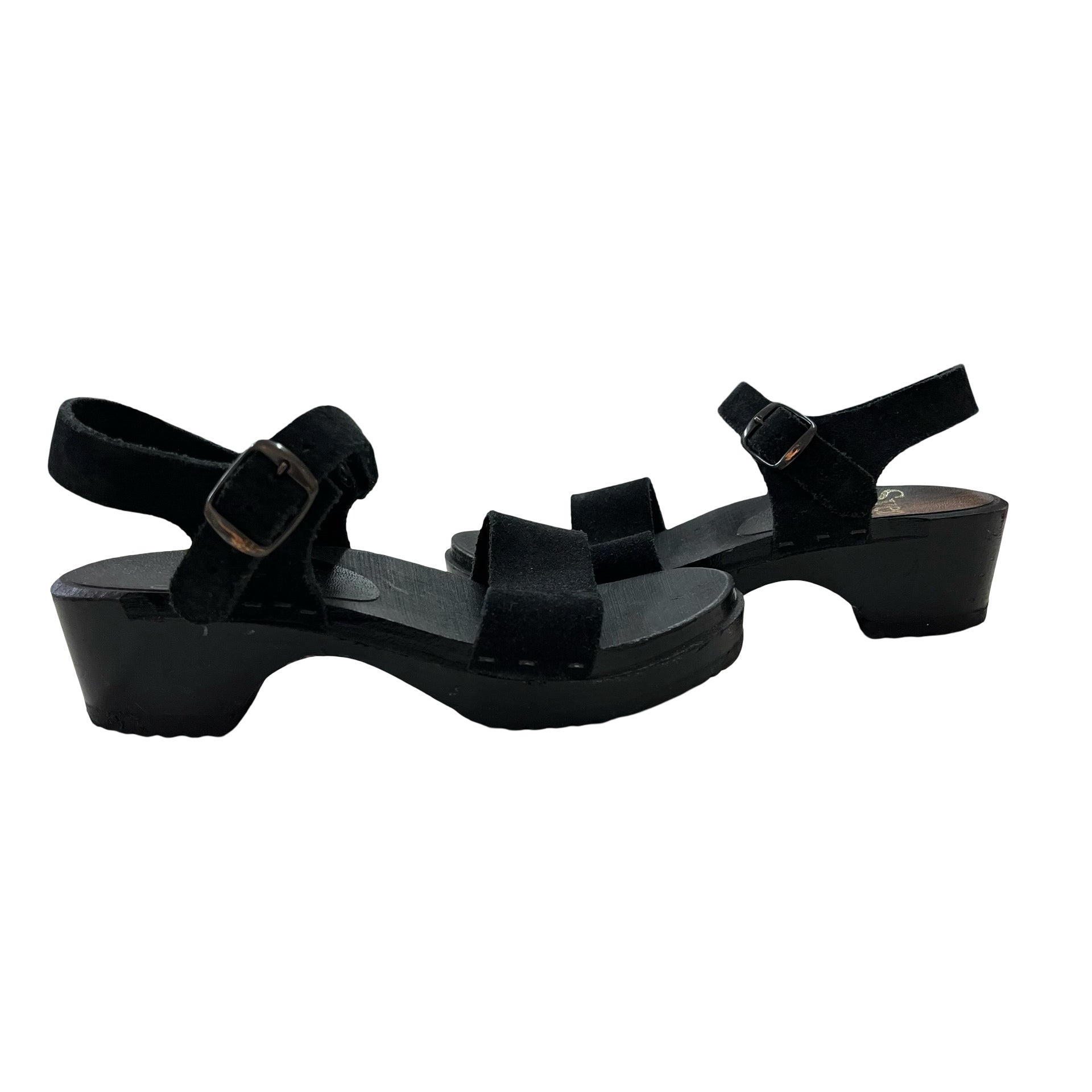 Sven Black Clog Sandals - Size 30 (12)