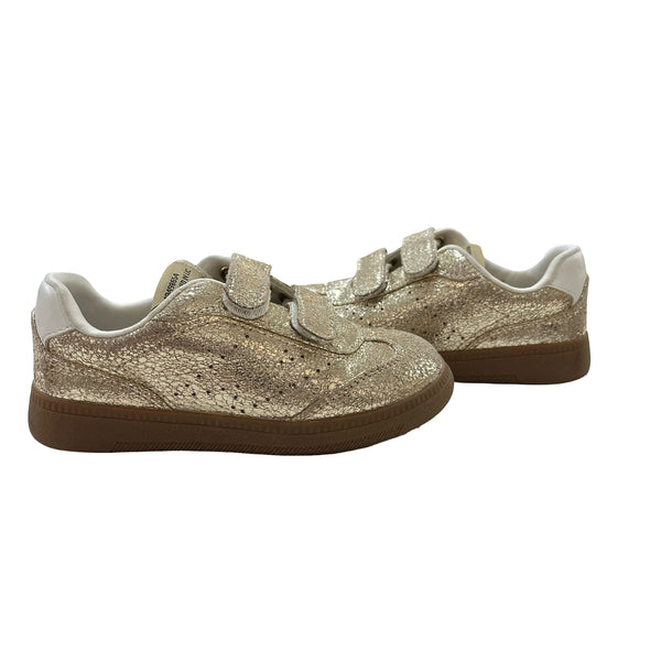 Steve Madden Gold Crackle Velcro Sneakers - Size 10